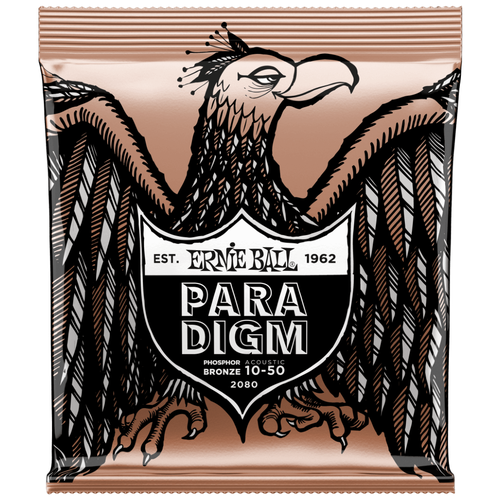 ​Струны для акустической гитары Ernie Ball 2080 Paradigm Extra Light Phosphor Bronze 10-50