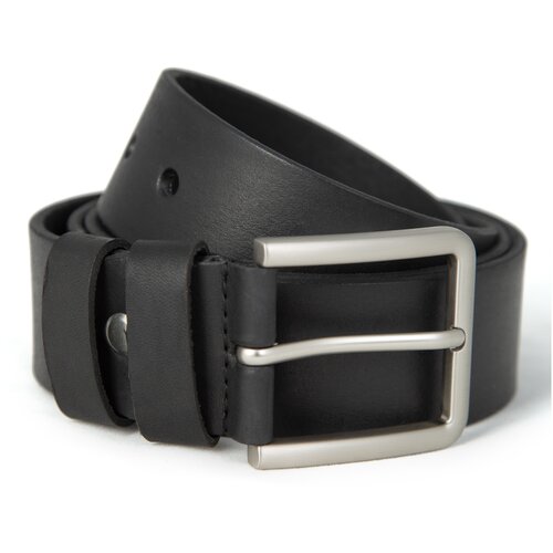 фото Мужской ремень из натуральной кожи kin fashion черный