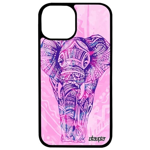 фото Красивый чехол для телефона // iphone 13 // "слон" саванна африканский, utaupia, серый