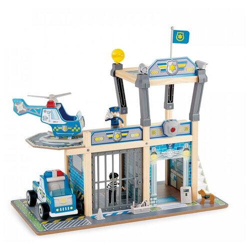 Hape Metro Police Dept Playset E3050, бежевый/синий