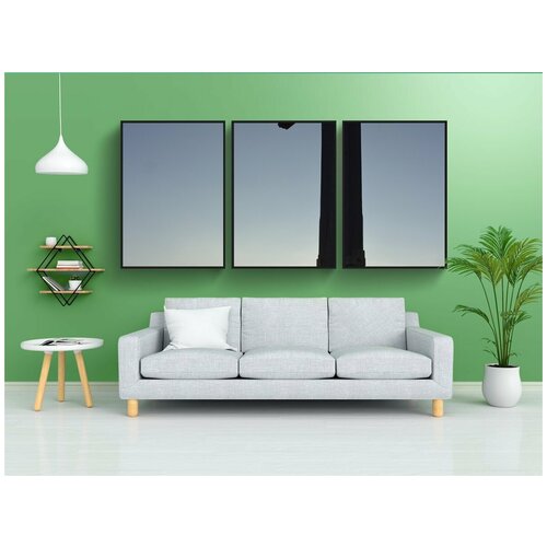 фото Набор модулных постеров для интерьера "заход солнца, саммит крест, альпы" 60x90 см. в тубусе, без рамки lotsprints