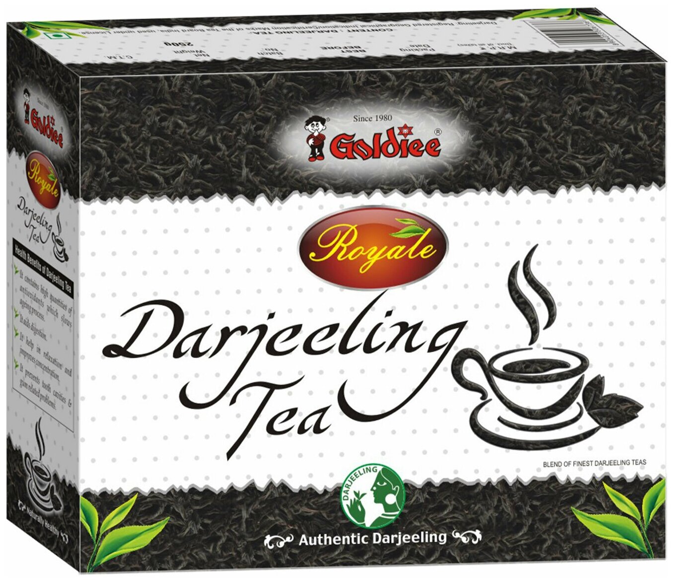 Индийский Чай "Darjeeling" (Дарджилинг) черный, 100г, Goldiee - фотография № 1