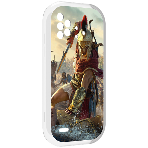 Чехол MyPads Assassin's Creed Odyssey Kassandra мужской для UMIDIGI Bison X10 / X10 Pro задняя-панель-накладка-бампер чехол mypads venum мужской для ulefone armor x10 x10 pro задняя панель накладка бампер