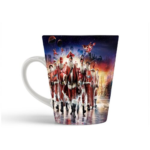 фото Кружка-латте coolpodarok отряд санта клаусов парашуты лёд