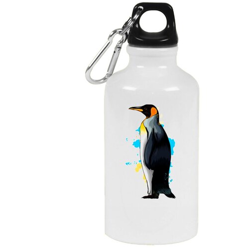 Бутылка с карабином CoolPodarok Животные Пингвин