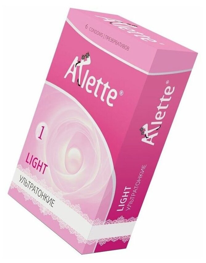 Ультратонкие презервативы Arlette Light - 6 шт. (159321)