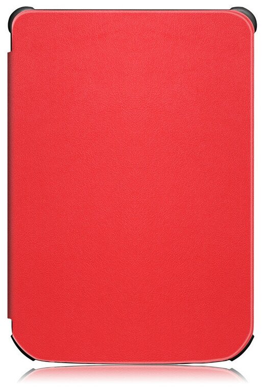 Чехол-обложка футляр MyPads для PocketBook 740 из качественной эко-кожи тонкий с магнитной застежкой красный