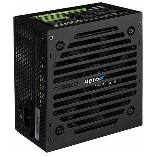 фото Блок питания компьютера aerocool vx plus 500w, 500 вт, черный