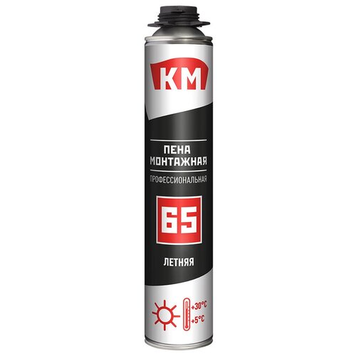 Пена монтажная профессиональная КМ 65 летняя 870 мл 1154₽