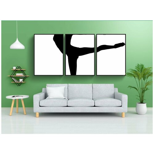 фото Набор модулных постеров для интерьера "балерина, балет, танцевать" 60x90 см. в тубусе, без рамки lotsprints