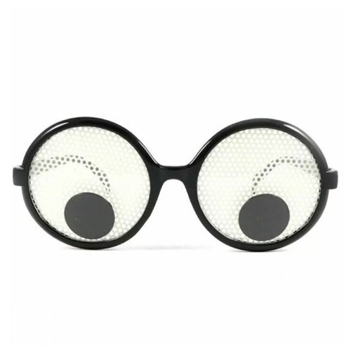 Карнавальные очки Глазки черные, украшение для праздника карнавальные очки жираф украшение для праздника