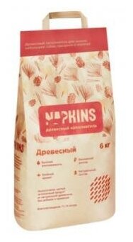 NAPKINS древесный наполнитель, 6 кг - фотография № 3