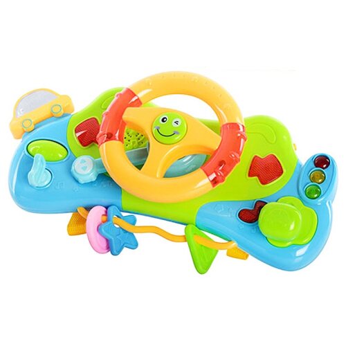 Развивающая игрушка Play Smart Кроха руль, разноцветный интерактивная развивающая игрушка play smart чудо месяц разноцветный