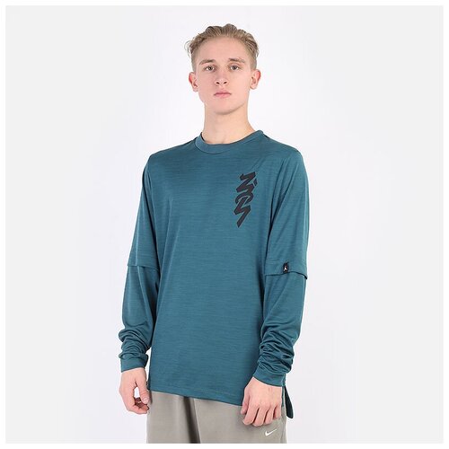 Лонгслив Jordan Zion Long-Sleeve Shooting Top, размер S, зеленый