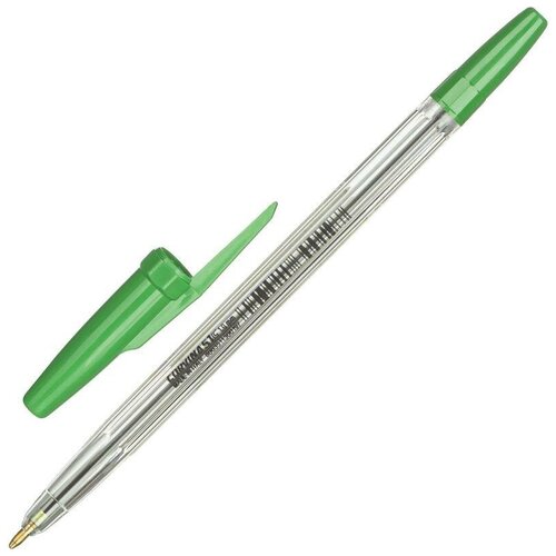 Ручка шариковая Corvina 51 Classic (0.7мм, зеленый цвет чернил, корпус прозрачный) (40163/04)