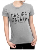 Футболка DreamShirts Акуна Матата Женская Серая 3XL