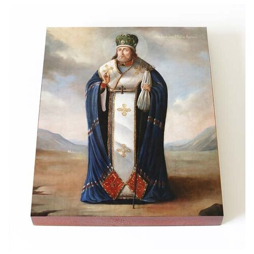 Святитель Иннокентий Иркутский, икона на доске 13*16,5 см святитель иннокентий херсонский икона на доске 7 13 см