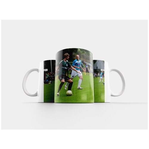 фото Кружка "футбол, игроки, лужайка" 320 мл lotsprints