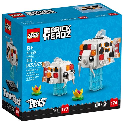 Конструктор Lego BrickHeadz 40545 Сувенирный набор Рыбка Кои конструктор lego brickheadz 40545 сувенирный набор рыбка кои