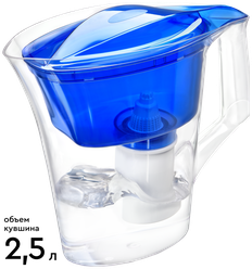 БАРЬЕР Нова синий, фильтр-кувшин для очистки воды, 2,5 л, без индикатора
