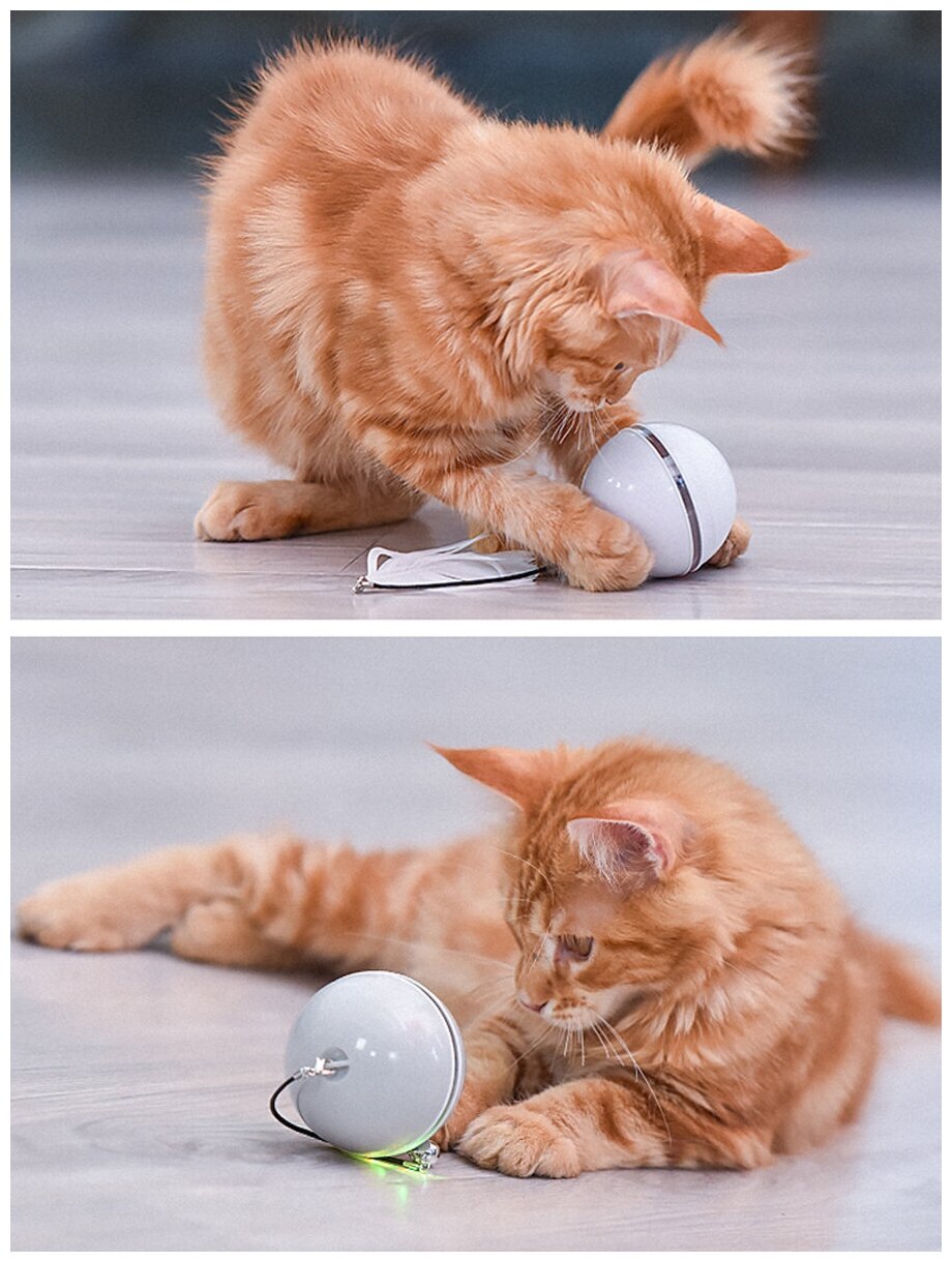SSPODI / Автоматический мяч для кота/ Умный мяч для кота/ Интерактивная игрушка для кошек - фотография № 7