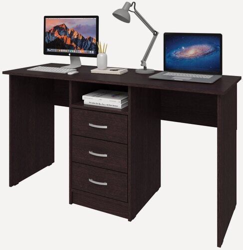 Изображение товара Стол письменный Хит-30, Ширина 160 см, Глубина 50 см, Высота 75 см, цвет: Венге