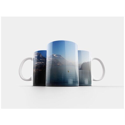 фото Кружка "озеро, зима, туман" 320 мл lotsprints