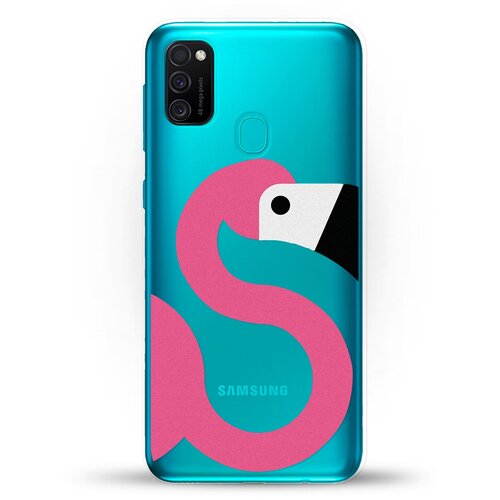 фото Силиконовый чехол фламинго на samsung galaxy m30s andy & paul