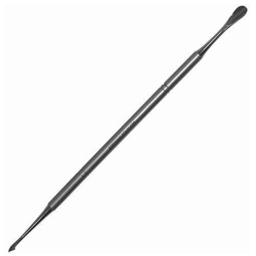Erlinda Пушер (шабер) маникюрный, прямой, двухсторонний, шпатель/сербок, длина 19 см, хирургическая сталь, ручная заточка