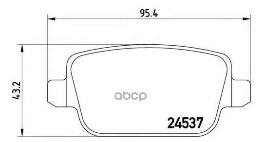 Колодки Торм. Зад. Brembo арт. P24075