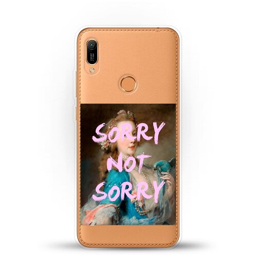 Силиконовый чехол Sorry на Huawei Y6 (2019)