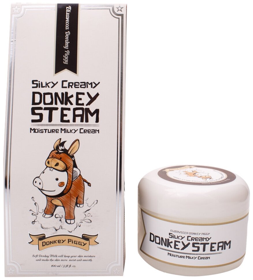 Silky cream donkey steam cream mask фото 108