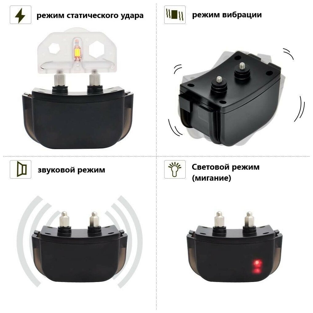 Электронный ошейник для дрессировки собак PT998DB (Axsel DS). Водонепроницаемый. Пульт с подсветкой - фотография № 6