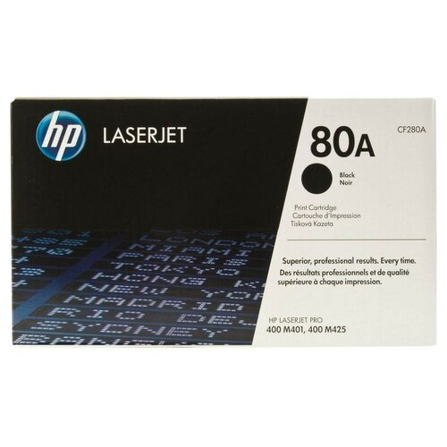 Картридж лазерный HP 80A CF280A чер. для LJ Pro M401/425 картридж hp cf280a 80a черный