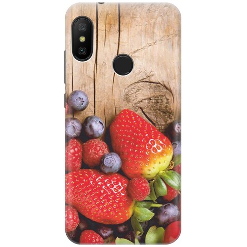 фото Силиконовый чехол на xiaomi mi a2 lite / redmi 6 pro / сяоми ми а2 лайт / редми 6 про с принтом "дерево фруктов" gosso