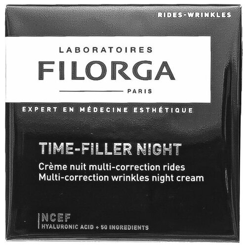 Filorga Time-Filler Night Восстанавливающий ночной крем против морщин, 50 мл крем против морщин time filler night multi correction wrinkles night cream laboratoires filorga 50 мл