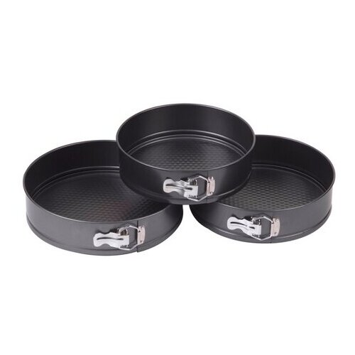 Формы для выпечки Greenberg GB-100, круглые 24/26/28см, черный