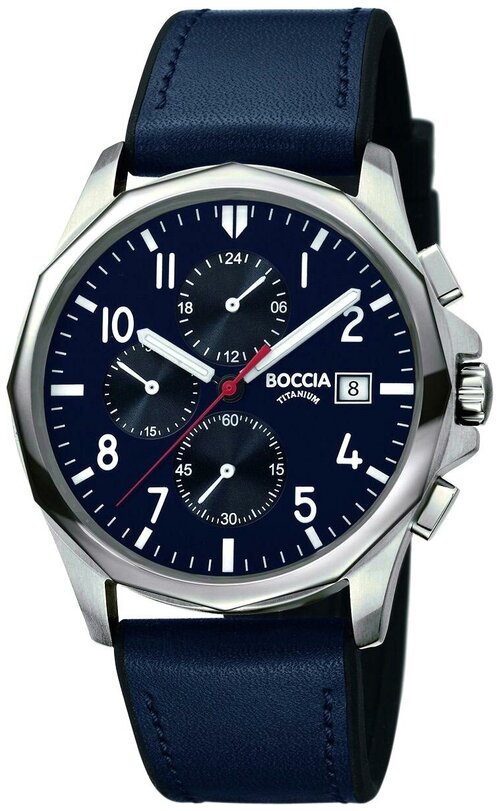 Наручные часы BOCCIA Наручные часы Boccia Titanium 3747-02, синий