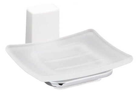 Мыльница стеклянная WasserKRAFT Leine K-5029WHITE