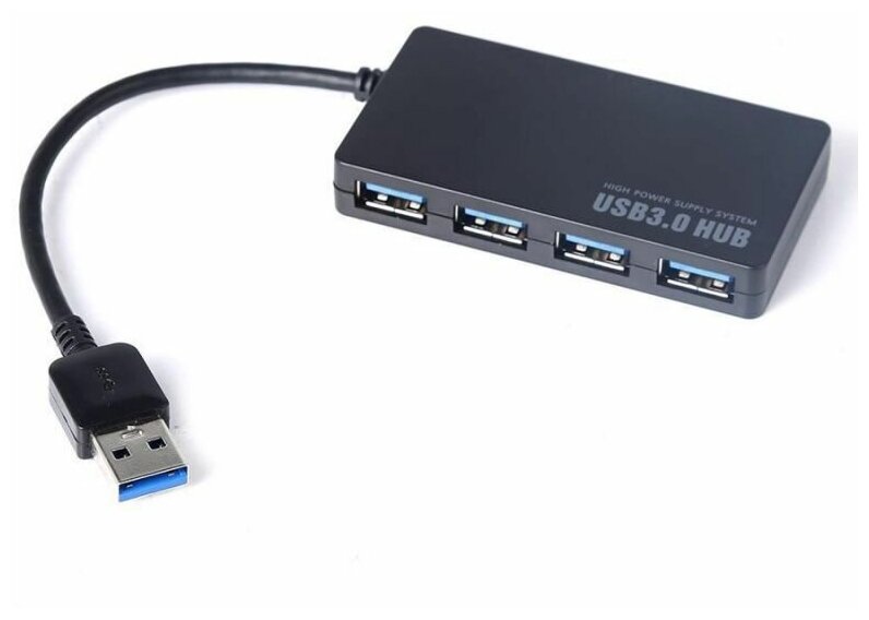 Тонкий Hub хаб USB 3.0 4 порта (port)