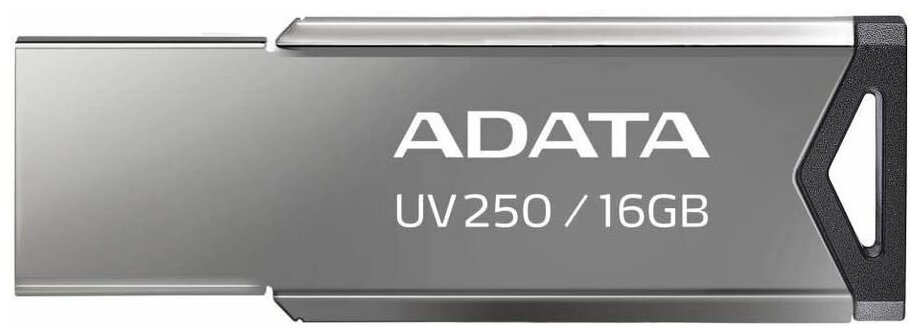 Флешка USB A-Data UV250 16ГБ, USB2.0, серебристый [auv250-16g-rbk]