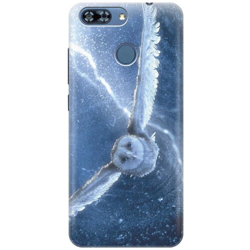 фото Re:pa накладка transparent для zte blade v9 vita с принтом "сова в полёте"