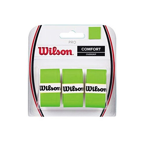 фото Обмотка для ручки ракетки wilson overgrip pro x3 light green wrz470810