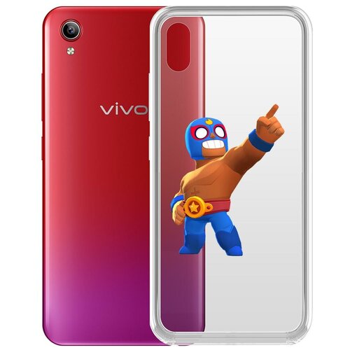 Чехол-накладка Clear Case Brawl Stars-Эль Примо для Vivo Y91C чехол накладка krutoff clear case brawl stars эль примо для realme c33 2023