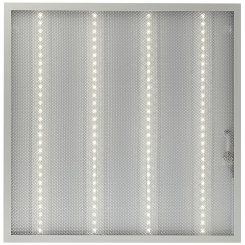 Светильник светодиодный с драйвером, нейтральный белый, армстронг SONNEN ЭКО, 4000 K, 595×595×19 мм, 36 Вт, прозрачный, 237152