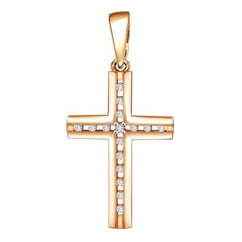 фото Подвеска из золота с фианитами яхонт ювелирный арт. 233075