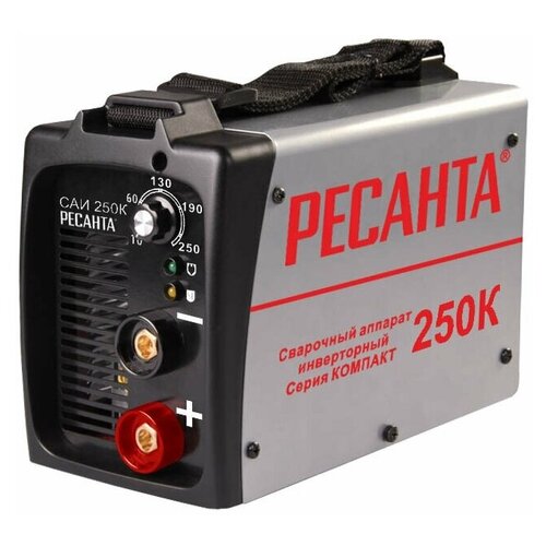 Сварочный аппарат инверторный Ресанта САИ250К 935 кВт 10-250 А 3 КГ электродов Ресанта 48410 1317800₽