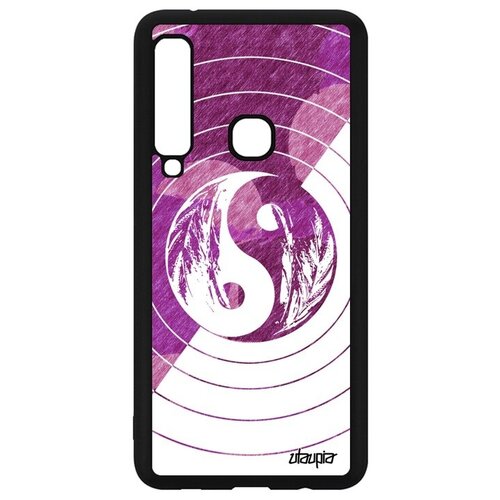 фото Простой чехол на смартфон // galaxy a9 2018 // "инь и ян" буддизм пять стихий, utaupia, фиолетовый