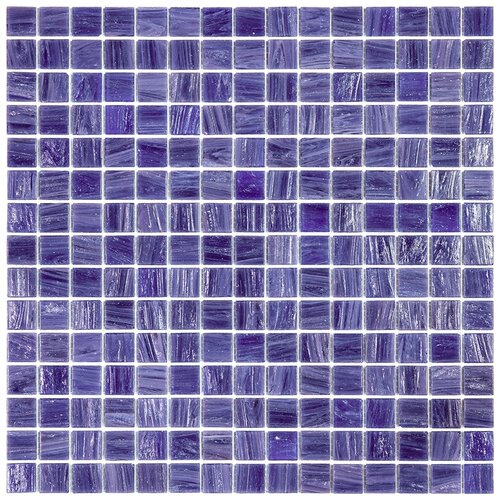 Мозаика одноцветная чип 20 стекло Alma STM43 синий темный квадрат глянцевый