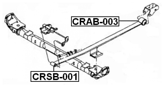 Втулка задней рессоры Febest CRSB-001